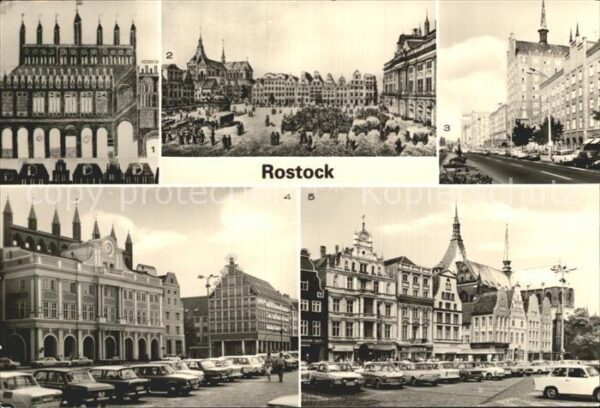 Rostock Rathaus Bildrolle des Kramers Vicke Sch