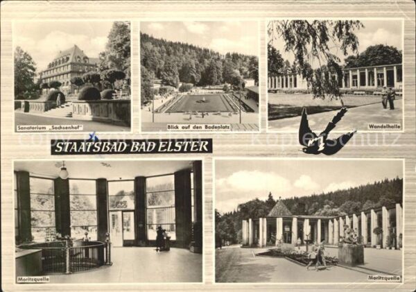 Bad Elster Sanatorium Sachsenhof Badeplatz Wandelh