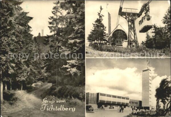 Fichtelberg Oberwiesenthal Waldweg Aussichtsturm Kabinenbahn Gasts