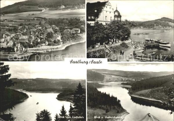 Saalburg Saale Panorama Blick vom Luchsfels Heinrichst