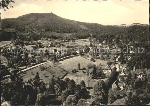 Oybin Panorama mit Hochwald und Hain Zittauer