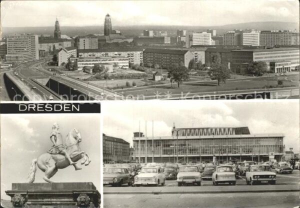 Dresden Stadtzentrum Goldene Reiter Reiterstand