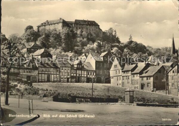 Blankenburg Harz Blick auf das Schloss SV Heim