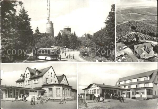 Grosser Inselsberg Turm Bus HO Gaststätte Stadt Gotha Berg