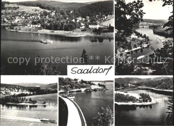 Saaldorf Bad Lobenstein Stausee der Bleilochtalsperre Sperrmaue