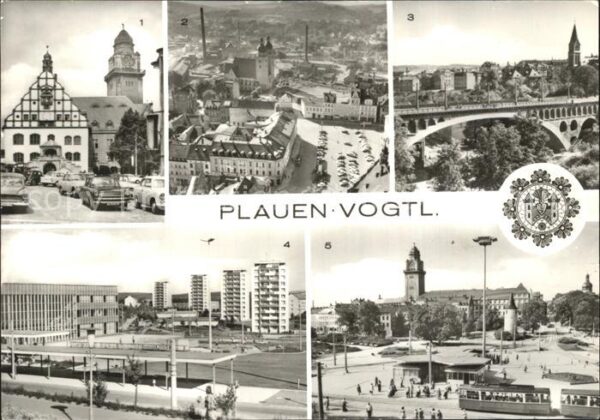 Plauen Vogtland Rathaus Altmarkt Johanniskirche Frieden