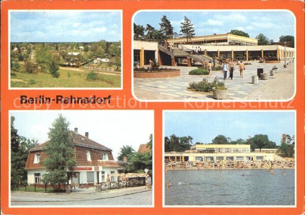 Rahnsdorf Berlin Teilansicht Strandbad Müggel Cafe