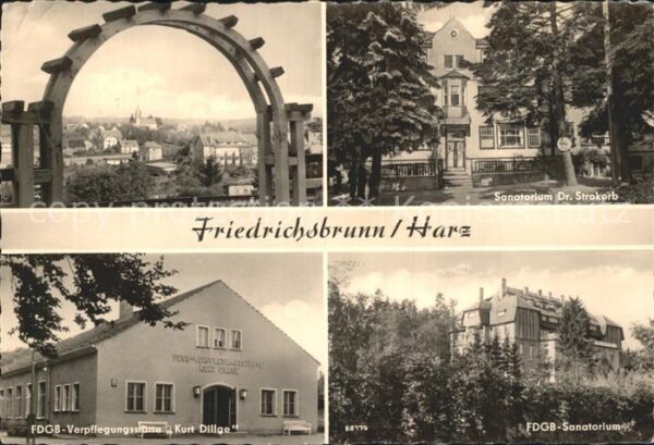 Friedrichsbrunn Harz FDGB Sanatorium Verpflegungsstätte