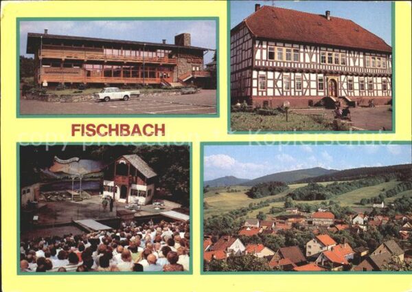 Fischbach Waltershausen Thüringenbaude Fachwerkhaus Bergbühne B