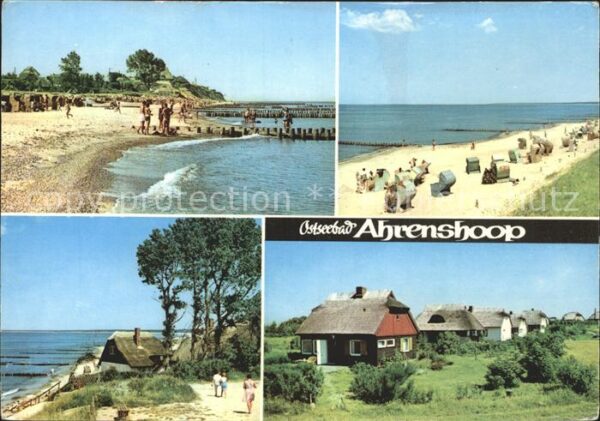 Ahrenshoop Ostseebad Strand Küste Rohrdachhäuser