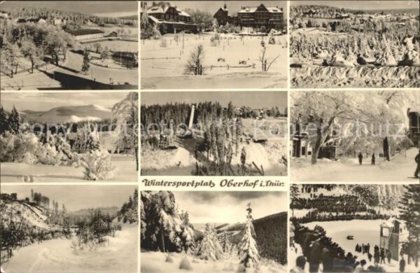 Oberhof Thueringen Teilansichten Wintersportplatz Sprungsc