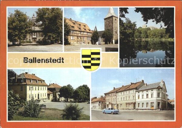 Ballenstedt Rathaus Alter Markt Schlossteich Wilhel