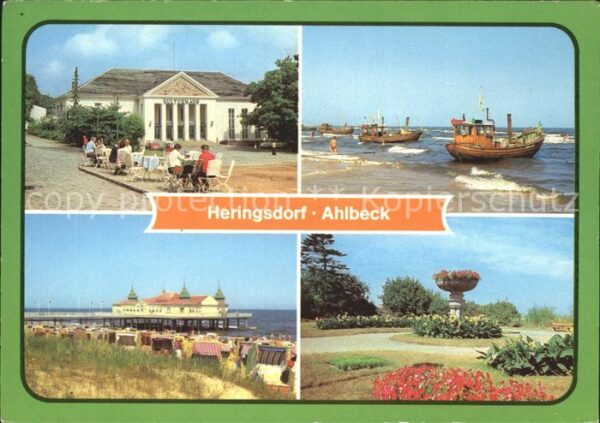 Heringsdorf Ostseebad Usedom Kulturhaus Kuranlagen Ahlbeck Strand Se