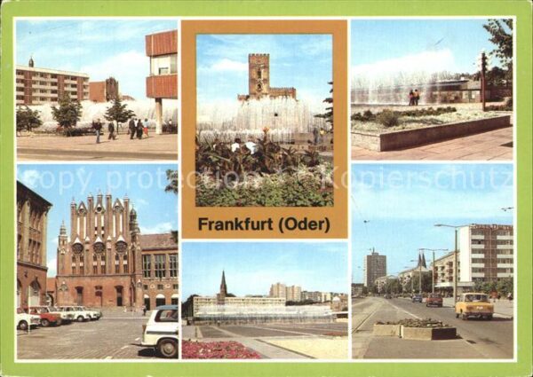Frankfurt Oder Karl Marx Strasse Wasserspiele Rathaus
