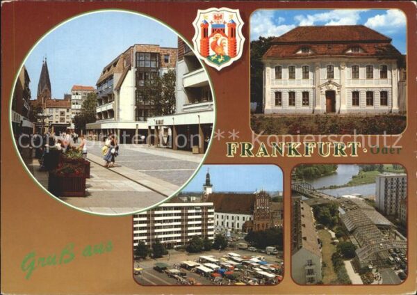 Frankfurt Oder Innenstadt Kleisthaus Brücke Wappen