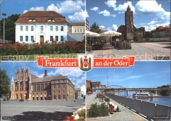Frankfurt Oder Kleisthaus Marienkirche Uferpromenade B
