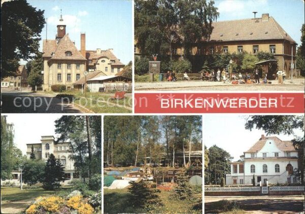 Birkenwerder Rathaus Postamt Ehrenmal Klinik Bootsha