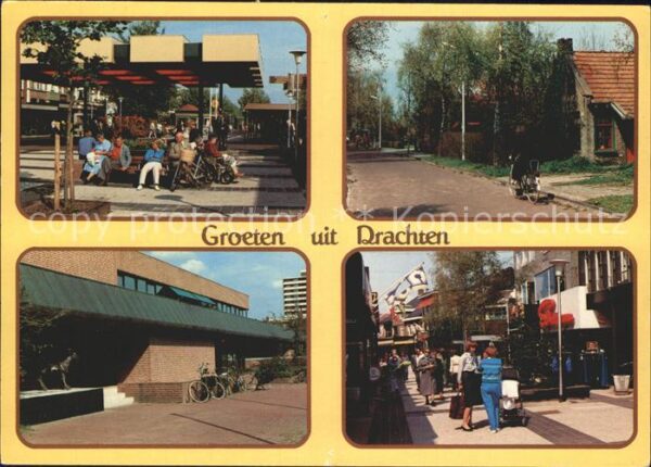 Drachten Platz Strassenpartie Fussgängerzone