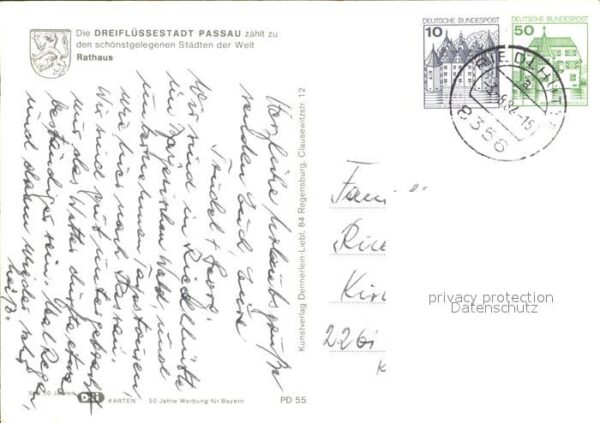 Passau Rathaus Dreiflüssestadt Ausflugsdampfer – Bild 2