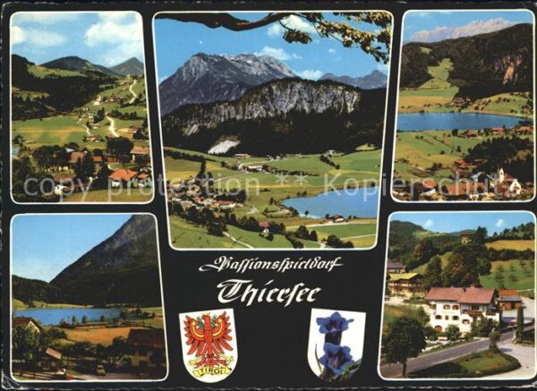 Thiersee Gesamtansicht Passionsspieldorf Alpenpa