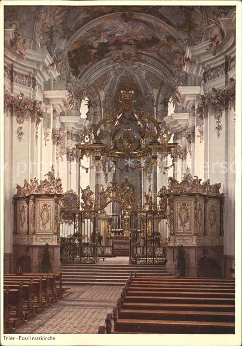 Trier Paulinuskirche Fresken Entwurf Balthasa