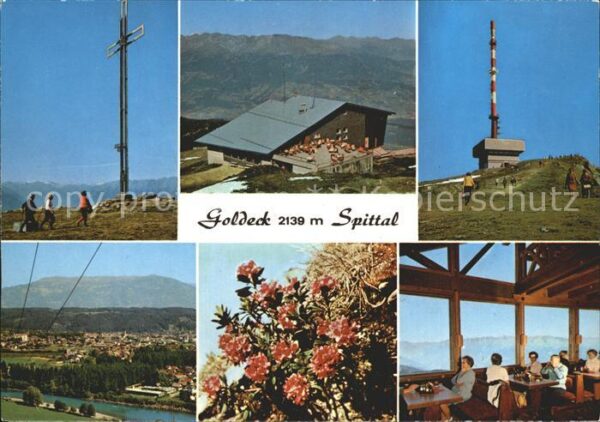 Spittal Drau Goldeck Gipfelkreuz Bergrestaurant Send