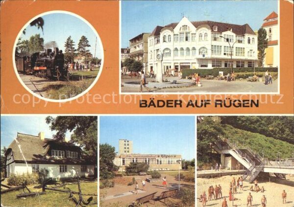 Baabe Ostseebad Ruegen Baabe Schmalspurbahn Binz Kaufhaus Prom