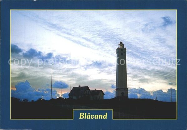 Blavand Fyr Solnedgang Leuchtturm Sonnenunterga
