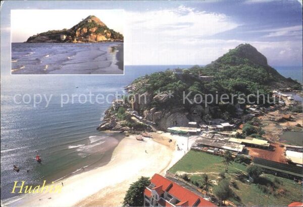 Hua Hin Badeort Strand Küste Fliegeraufnahme