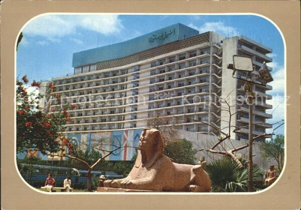 Cairo Egypt Nile Hilton Hotel Sphinx Skulptur