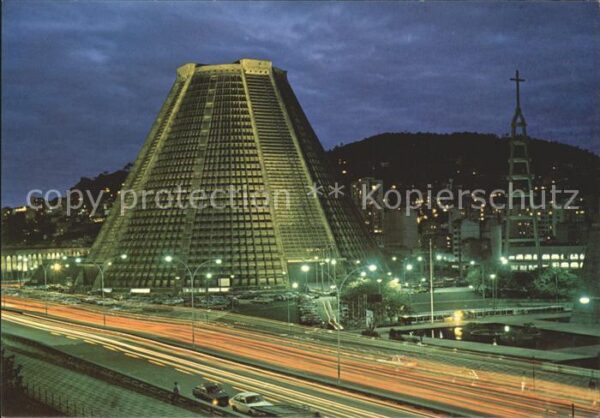 São Sebastião Nova Catedral vista noturna Kathedrale
