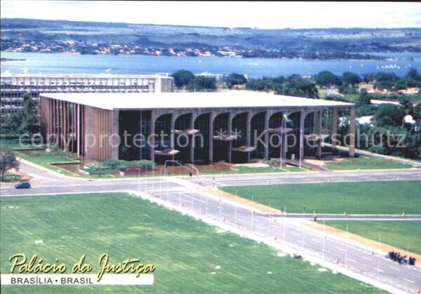 Brasilia Ciudad Palacio da Justica Justizpalast Flieger