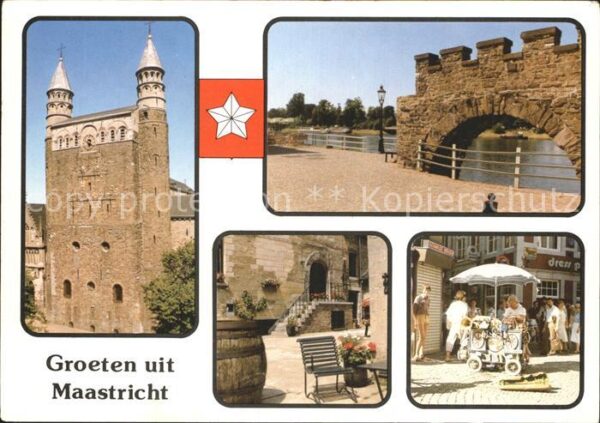 Maastricht Vrouwekerk Kirche Brücke Strassenmusika