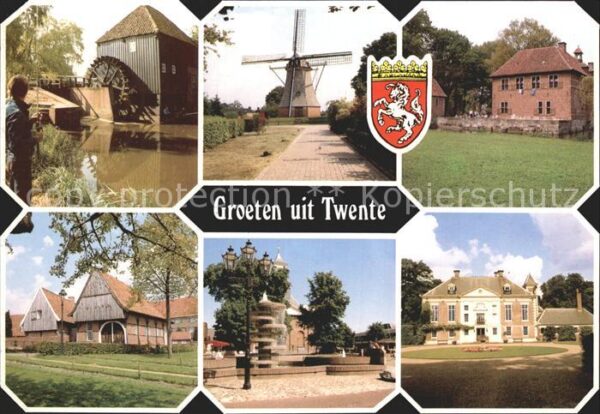 Twente Wasserrad Windmühle Wasserspiele Villa