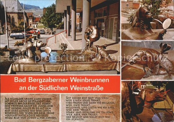 Bad Bergzabern Weinbrunnen Staatsbad Südliche Weinstra