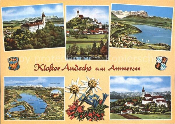 Andechs Kloster am Ammersee Umgebungskarte Alpe