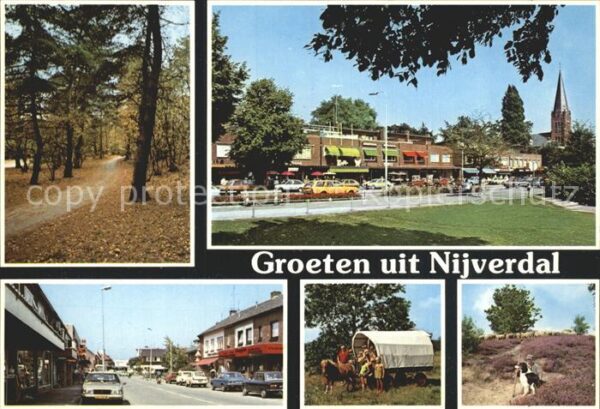 Nijverdal Waldpartie Ortspartie an der Kirche Pla