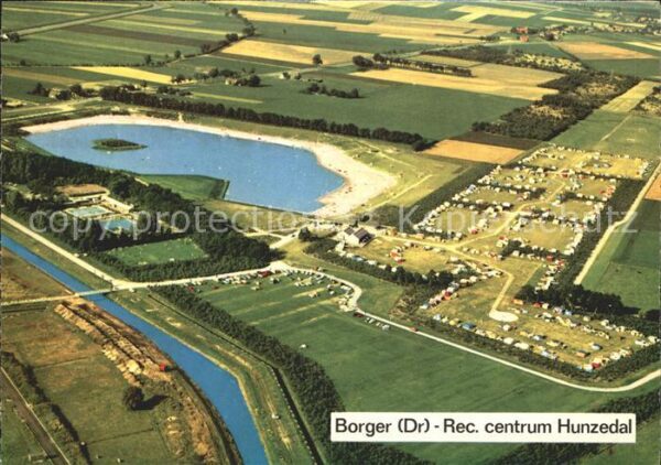 Borger Drenthe Recreatiecentrum Hunzdal Fliegeraufnahm