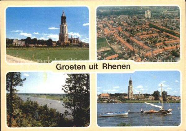 Rhenen Cuneratoren Turm Rhein Boot Fliegeraufn