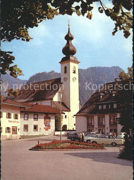 Inzell Dorfplatz Kirche