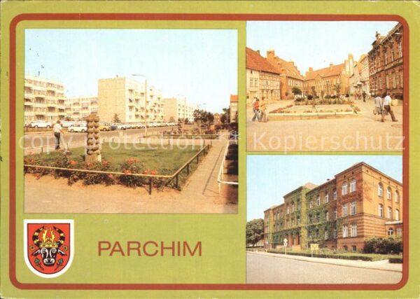 Parchim Mecklenburg-Vorpommern Weststadt Wilhelm Pieck Platz Goethe Ob