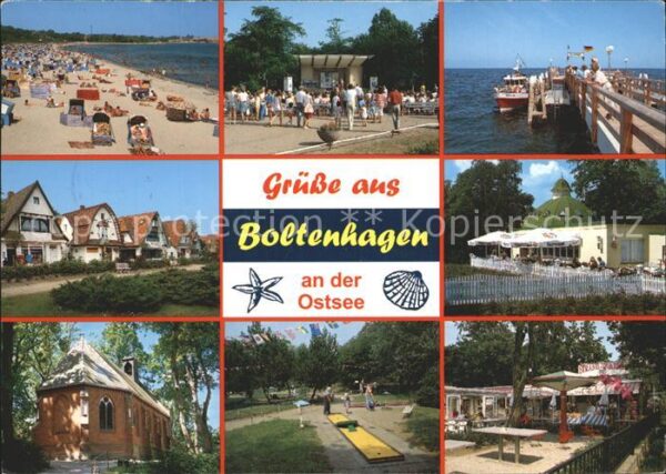 Boltenhagen Ostseebad Strand Konzertpavillon Steg Bootsanlege