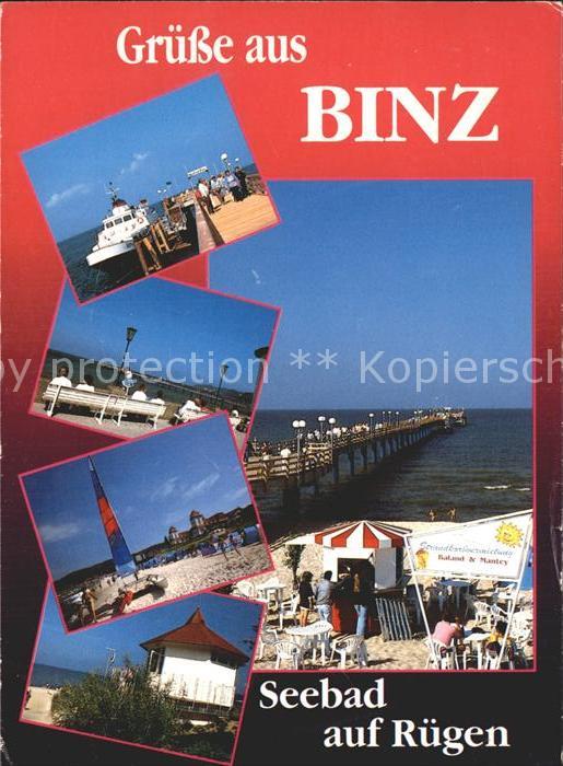 Binz Ruegen Bootsanleger Seebrücke Strand