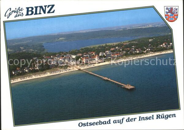 Binz Ruegen Seebrücke Fliegeraufnahme
