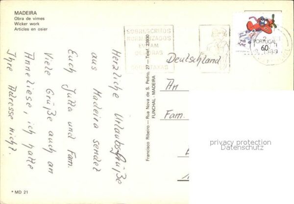 Madeira Portugal Obra de vimes Korbmacher – Bild 2