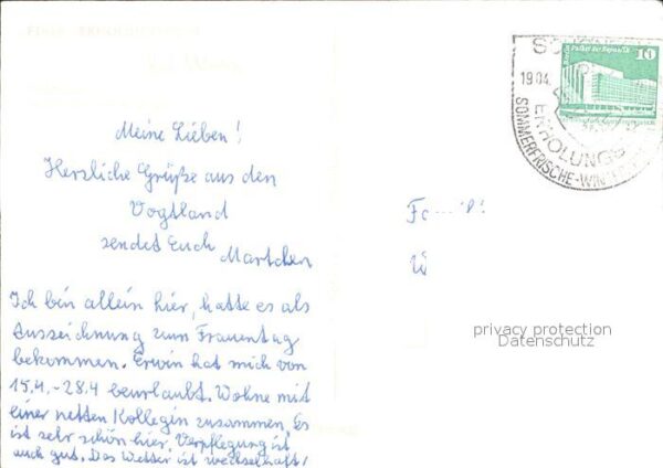 Schoeneck Vogtland FDGB Erholungsheim Restaurant – Bild 2