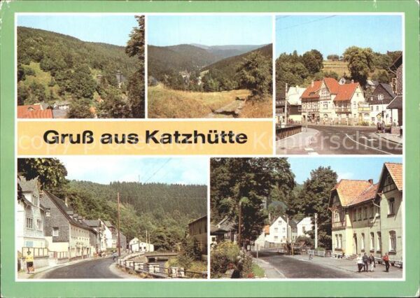 Katzhuette Teilansicht Panorama Schwarzatal Strass