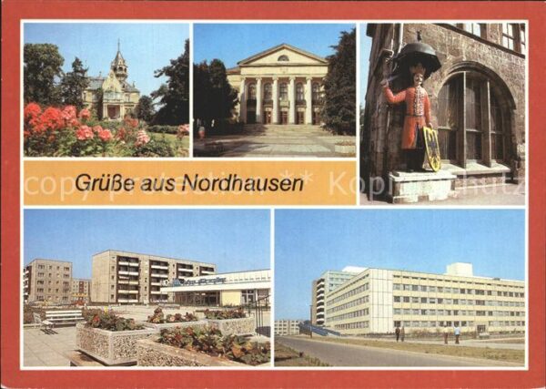 Nordhausen Thueringen Meyenburg Museum Stadttheater Roland St