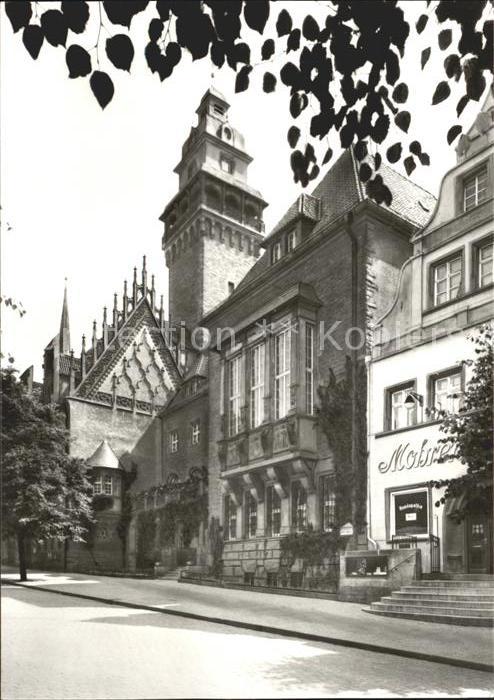 Zeitz Rathaus mit gotischem Giebel