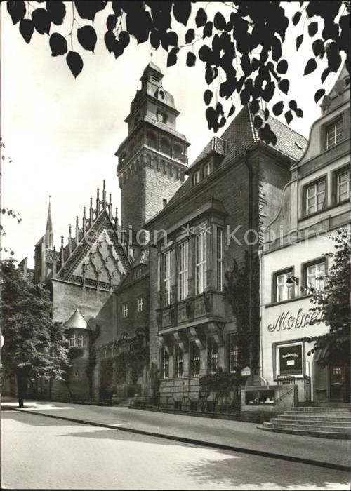 Zeitz Rathaus mit gotischem Giebel
